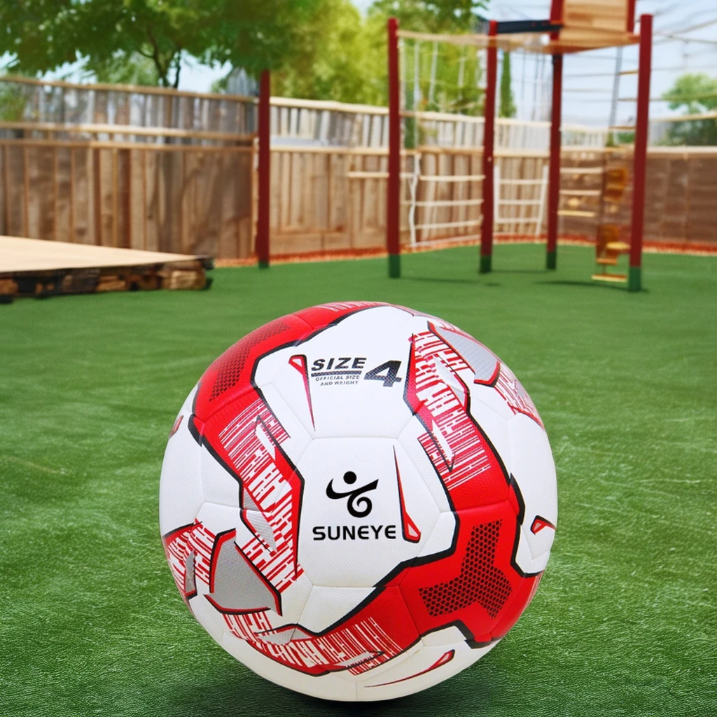 Best-Selling Low Bouncing PU Soccer Ball Quality Size 4 Football for Training & Entertainment Made with Rubber & PU Leather