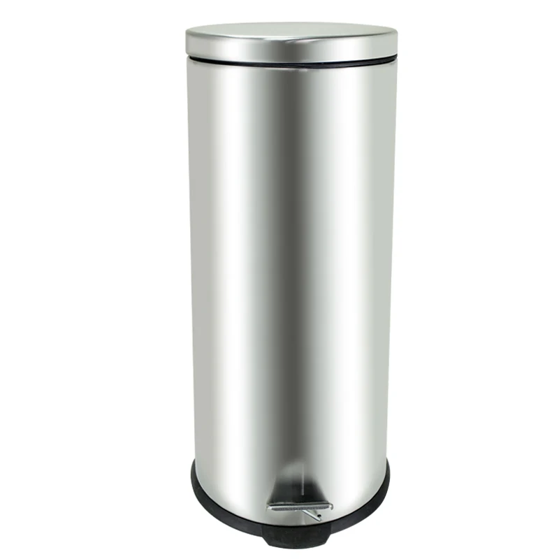 Camping Cleaning Tools With Soft Close Function Indoor Small Stainless Steel Trash Bin Garbage  With Lid For Hotel