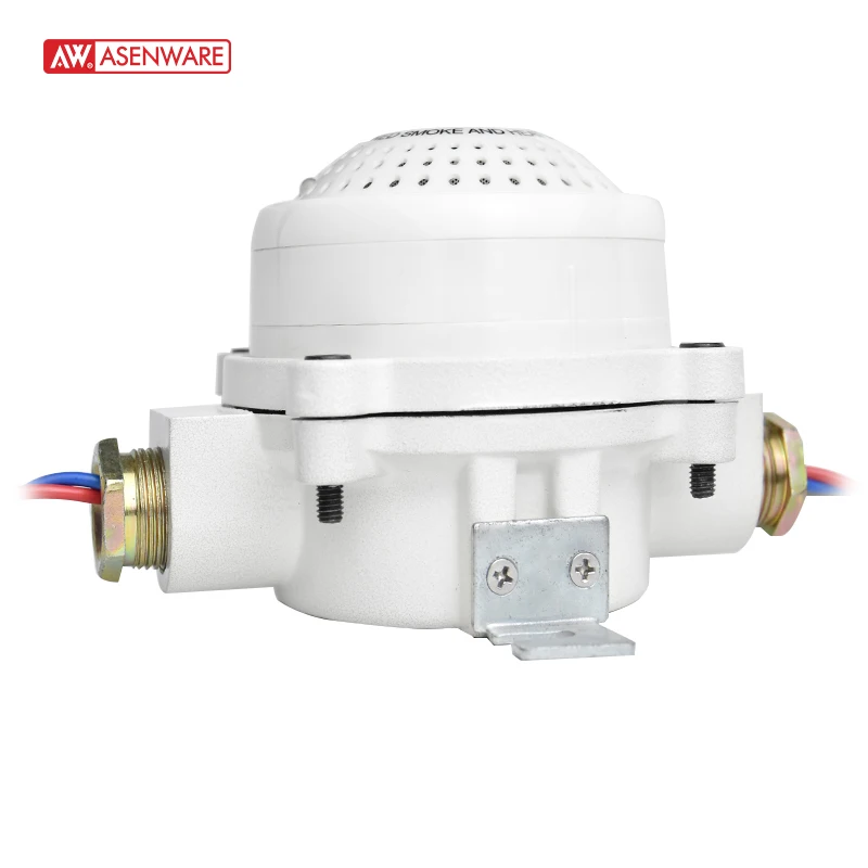 Factory price 24v conventional smoke and heat combined detector anti explosion dust