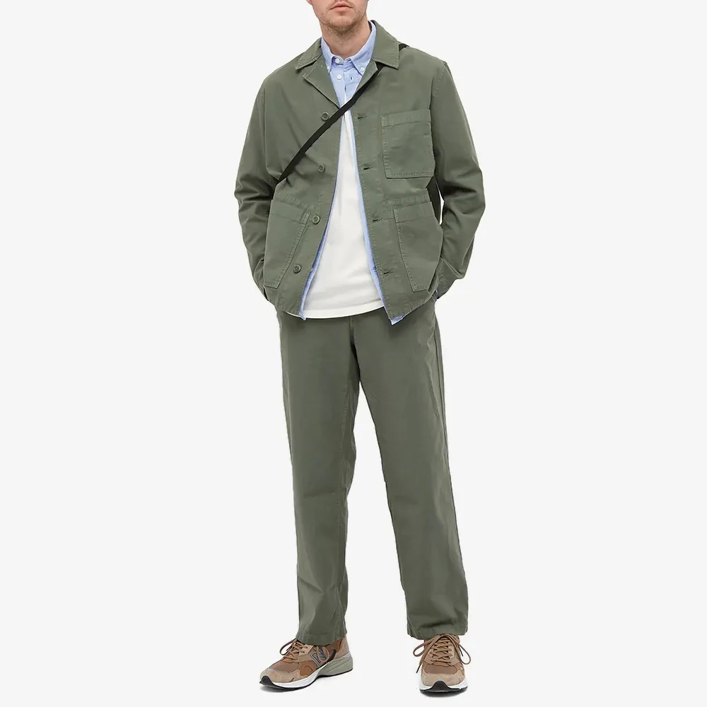 Custom Work Chore Jackets Men 100 Cotton 3 Front Pockets Button Closure Wholesale