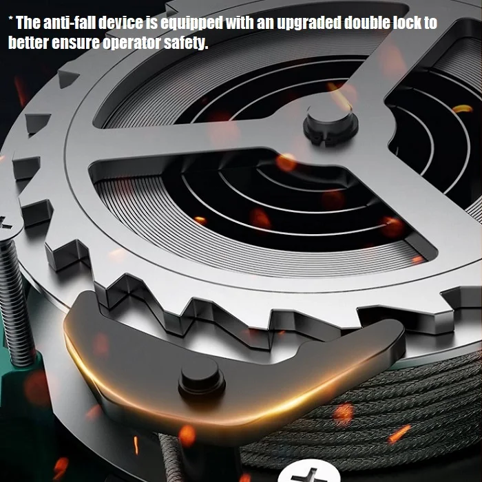 Custom self retracting anti fall catch device dual brake speed difference arrest fall protection