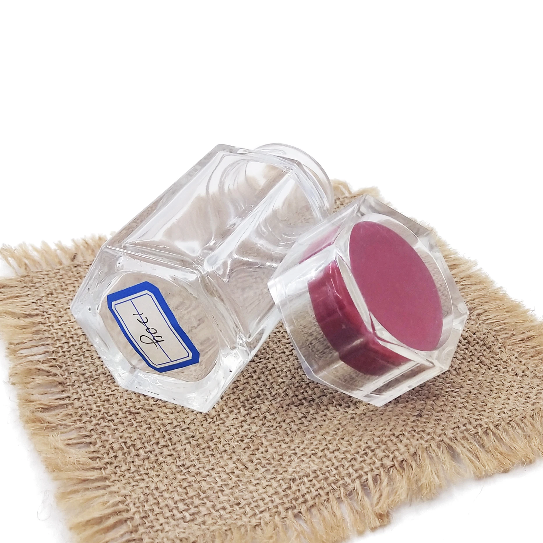 Hot selling wholesale different size glass jam jar honey jar sealed glass jar with metal lid