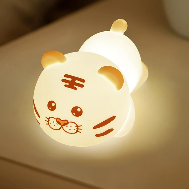 kinderspielzeug led light rechargeable tiger night light lampada children toys educational learning bedside lamp bedroom for kid