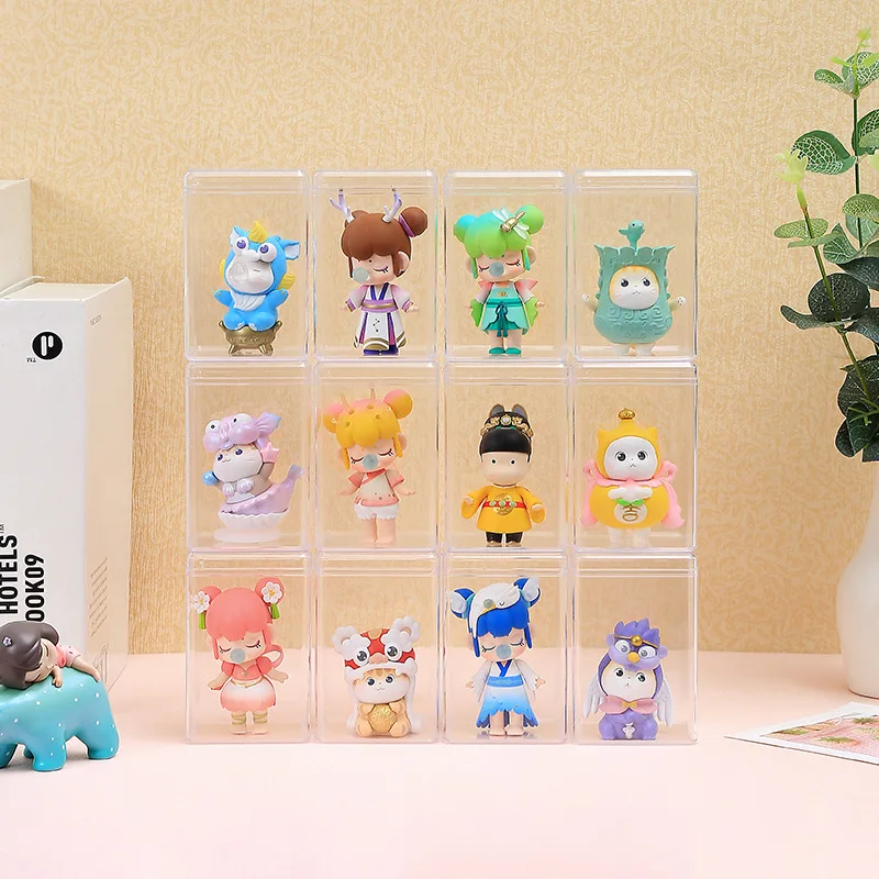 Dust proof Stackable Acrylic garage kit organizer model toy doll storage box clear container transparent display cabinet case