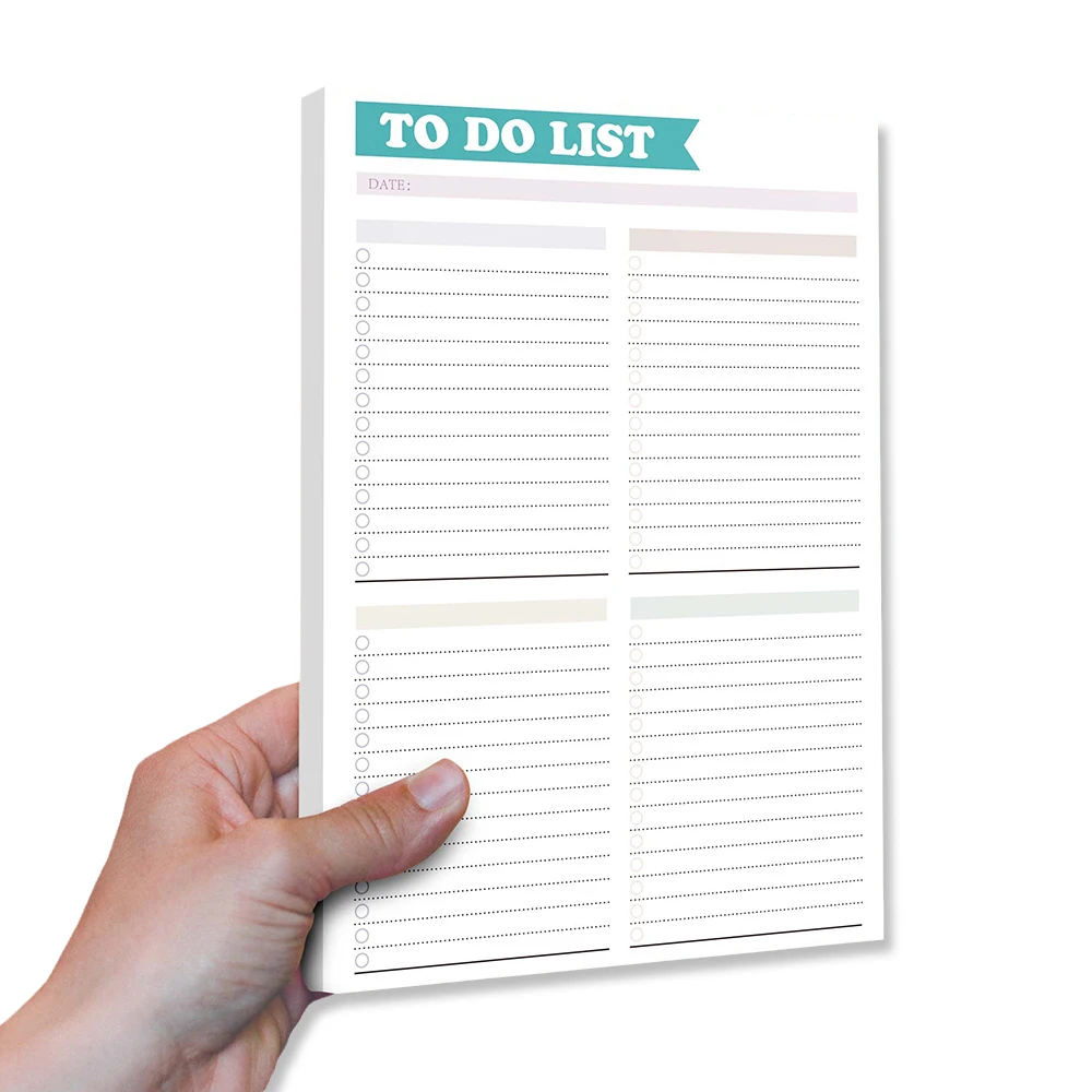 Cheap Custom Logo Tear-Off Printed School Office Dainly Plan To Do List Paper Shopping List Notepad