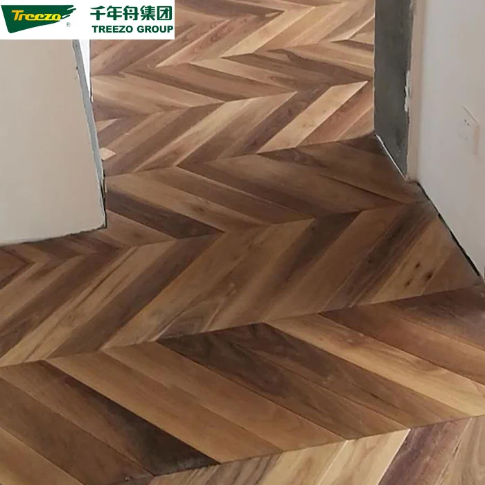High Quality TAP & GO Fire Multi Core UV Lacquered Retardant Herringbone Engineered Parquet Wood Flooring