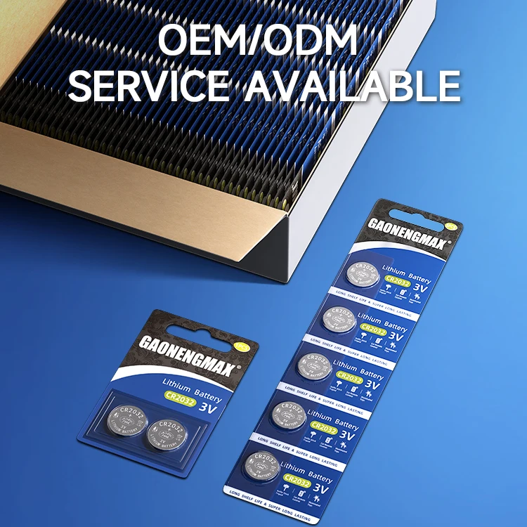 Wholesale gaonengmax 3V Li-ion Battery CR button cell battery CR2032 primary batteries