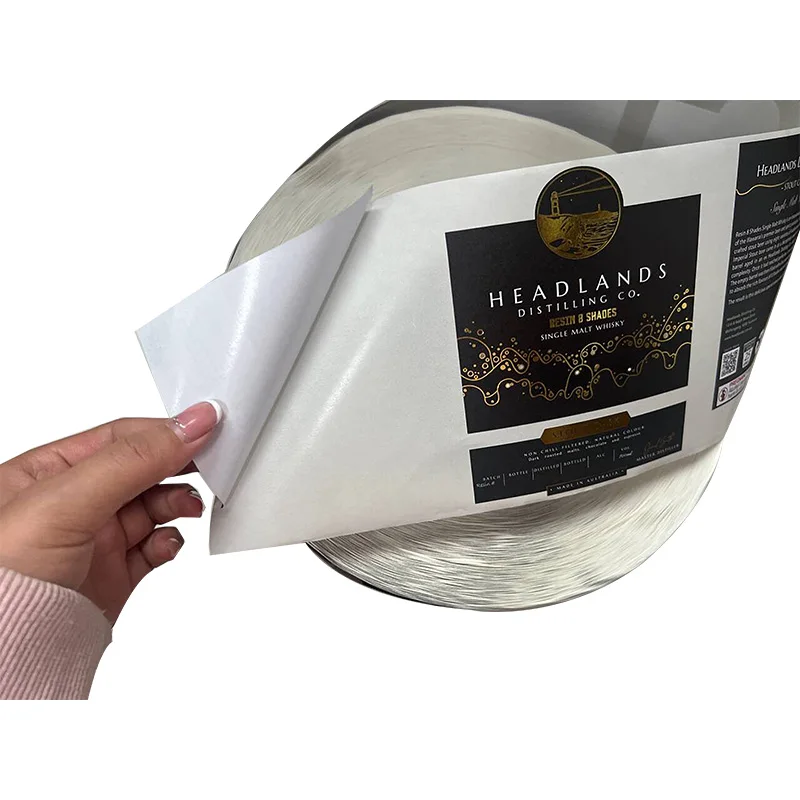 Изготовленная на заказ перерабатываемая/биоразлагаемая клейкая наклейка с тиснением металлическая парфюмерная упаковка логотипом торговой марки этикетка сделанная бумага