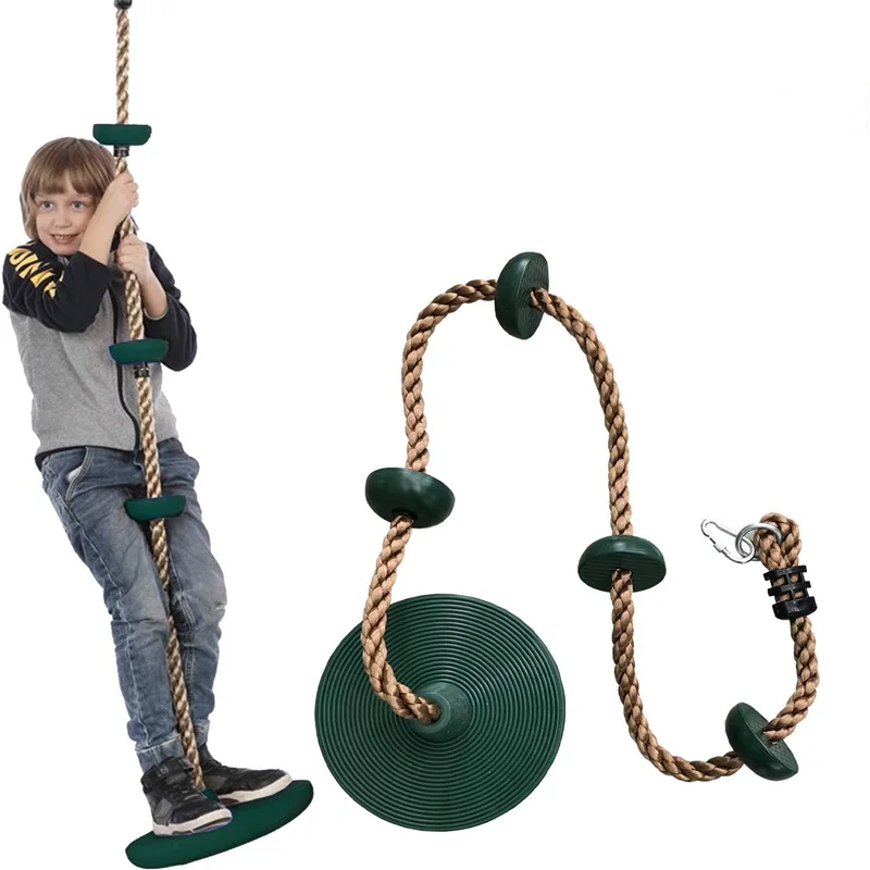 Garden Climbing Rope Swing  slackline disc swing set for tree swing