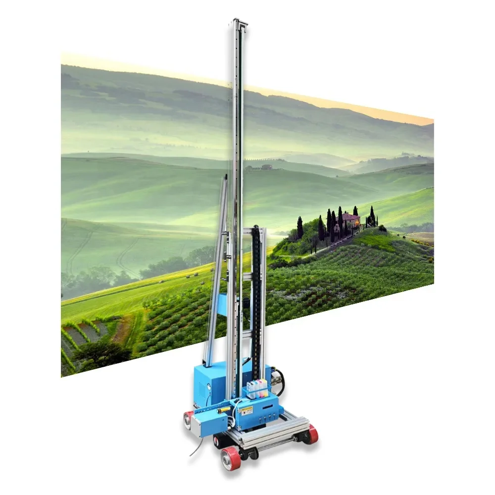 Parking Space Ground Floor and Vertical Wall Graffiti Printer 3D Wall Advertising Color Drawing Machine price for sale