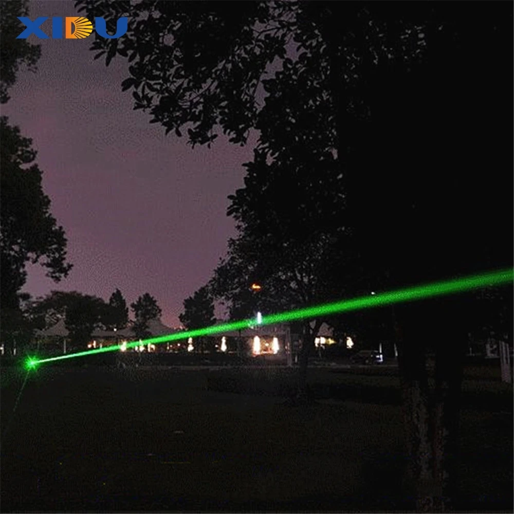 XIDU New High Power Battery Strong Light Baton Green Laser Pointer 303 For PPT document presentation laser pointer high power