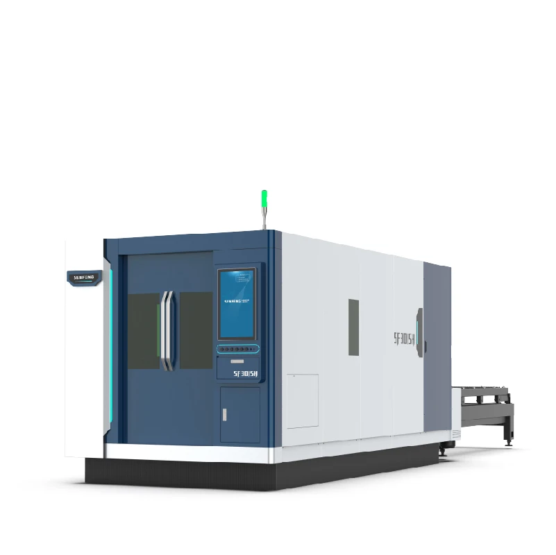 SENFENG full cover 8kw 10kw 12kw 20kw 30kw fiber laser metal cutting machine for steel metal
