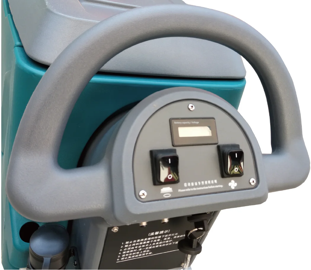 Electric battery-powered walk behind auto cleaning equipment floor scrubber machine