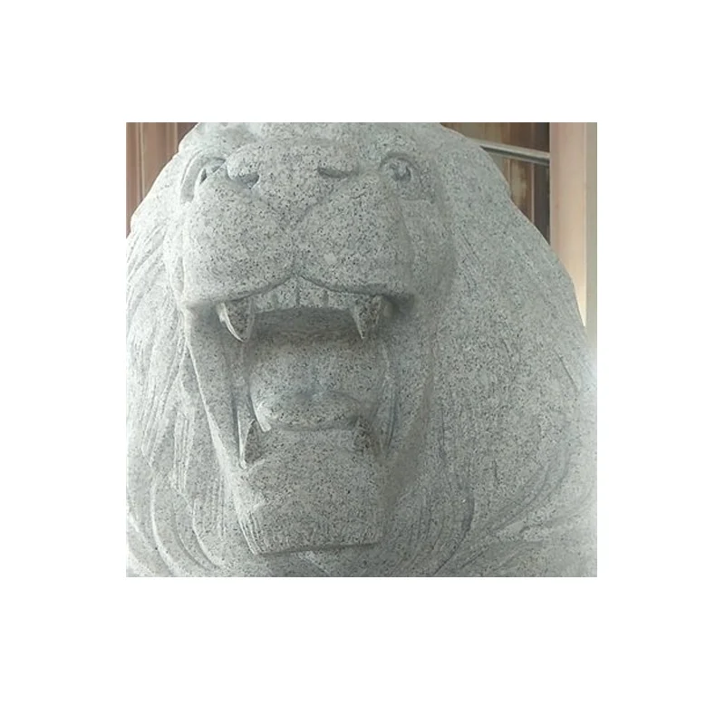 wholesale chinese front door life size large outdoor lion statues stone carvings and sculptures for sale