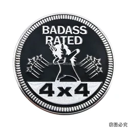 Applicable Off-Road 4X4 RATED Car Standard Guide 4 Wheel Drive Car Sticker Metal Badge Aluminum Sticker