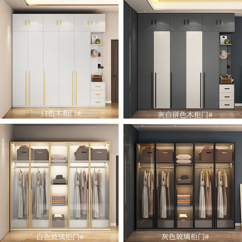 ULT-YJ-90  Modern  bedroom wardrobe designs  luxury  apartment cabinet rental room storage customized wardrobes