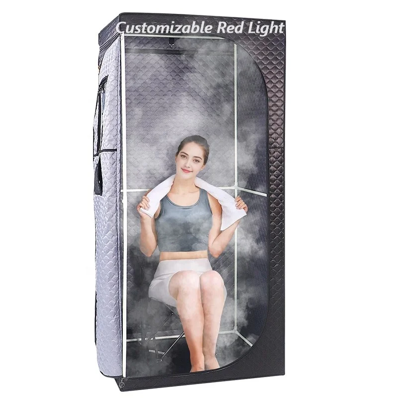 Fumei portable spa sauna box red light steam sauna tent 1 person folding full body steam wet sauna room