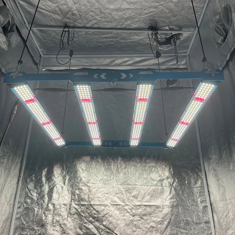 KingBrite P55 320W Samsung LM301H EVO+Osr (660nm+730nm)+LG UV Grow Bar Full Spectrum LED Grow Lamp Light For 3x3ft / 1x1m Tent
