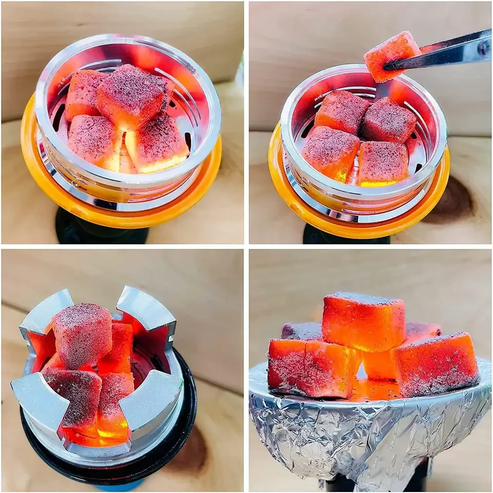 Customized Packing Hookah Carbon Coconut Shell Charcoal Long Lasting Shisha Hookah Charcoal