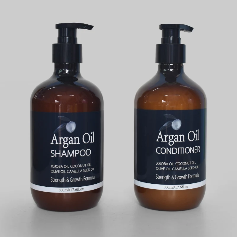 Hair Shampoo and Conditioner Set Pure Organic Sulphate Free Moroccan Argan Oil Shampoo Morocco oil Private Label