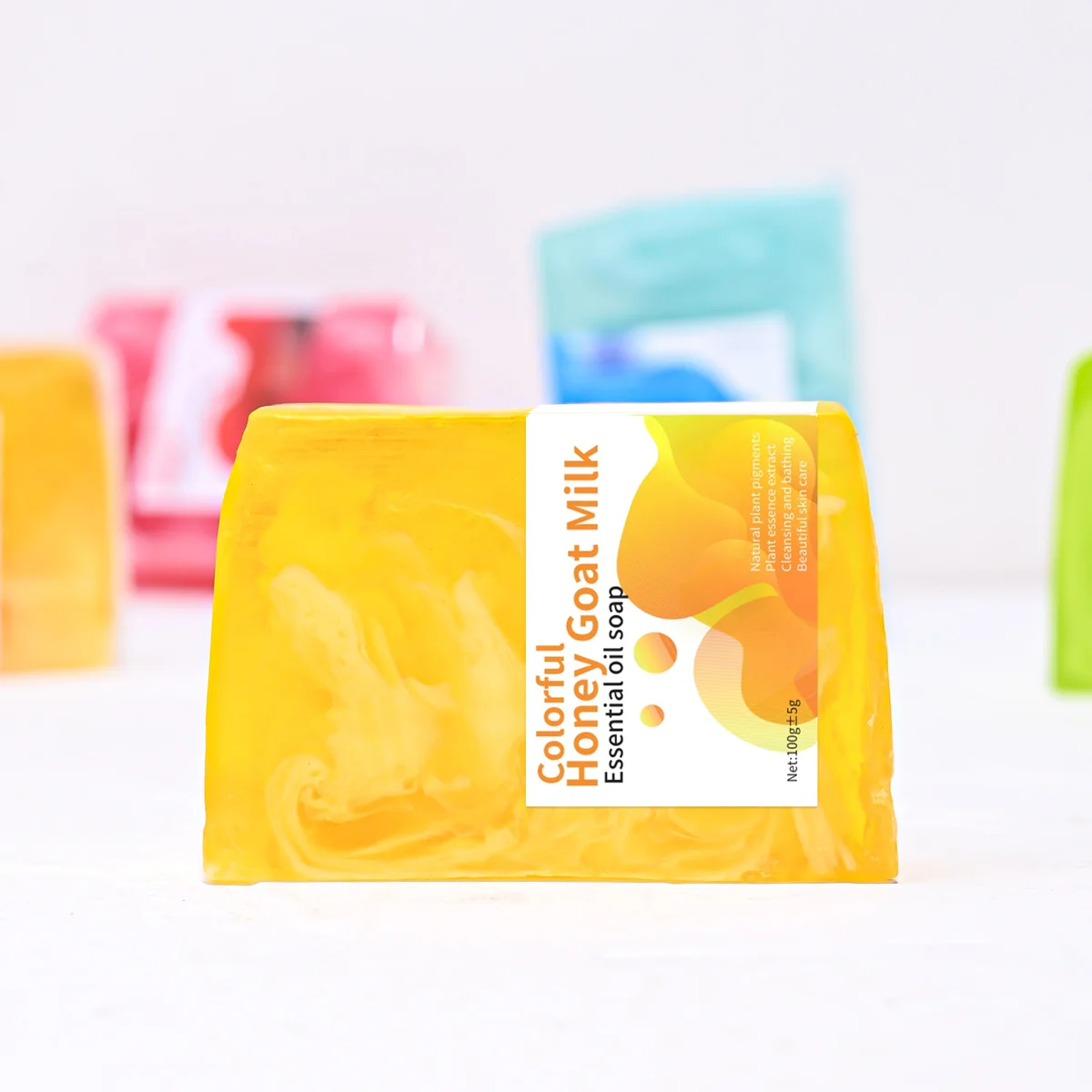 Handmade Solid Soap 100g Glycerine and Herbal Ingredients Whitening and Cleaning Features for Adults Use on Body