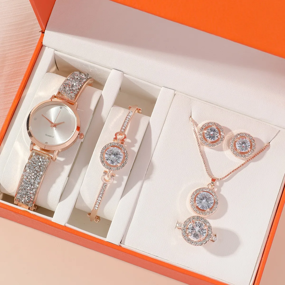 couple watch bracelet necklace set present jewelry gift jewellery set luxury bijoux set