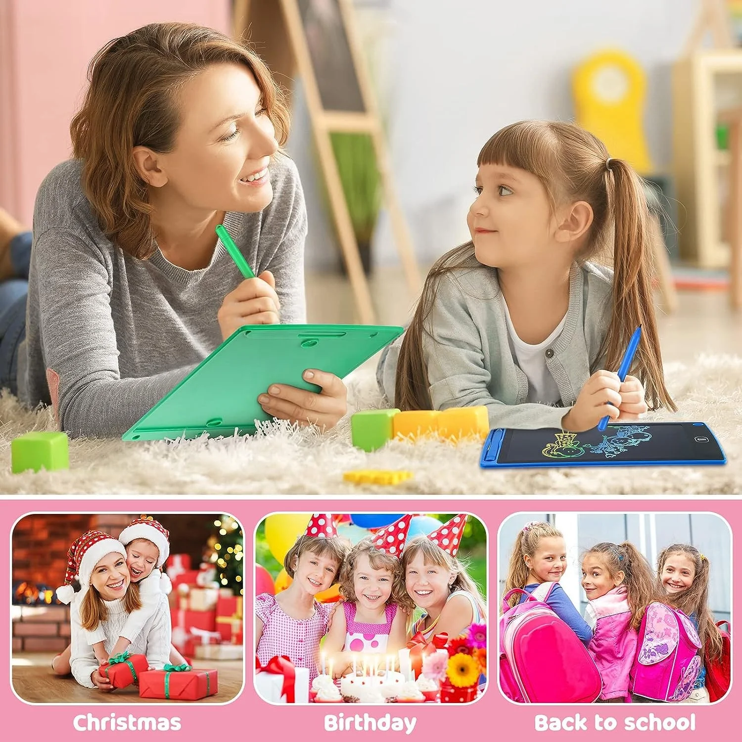 85 8.5 10 12 Inch Lcd writing tablet Erasable lock function Electronic Notepad Drawing Board Digital Writing Pad kids with cpc