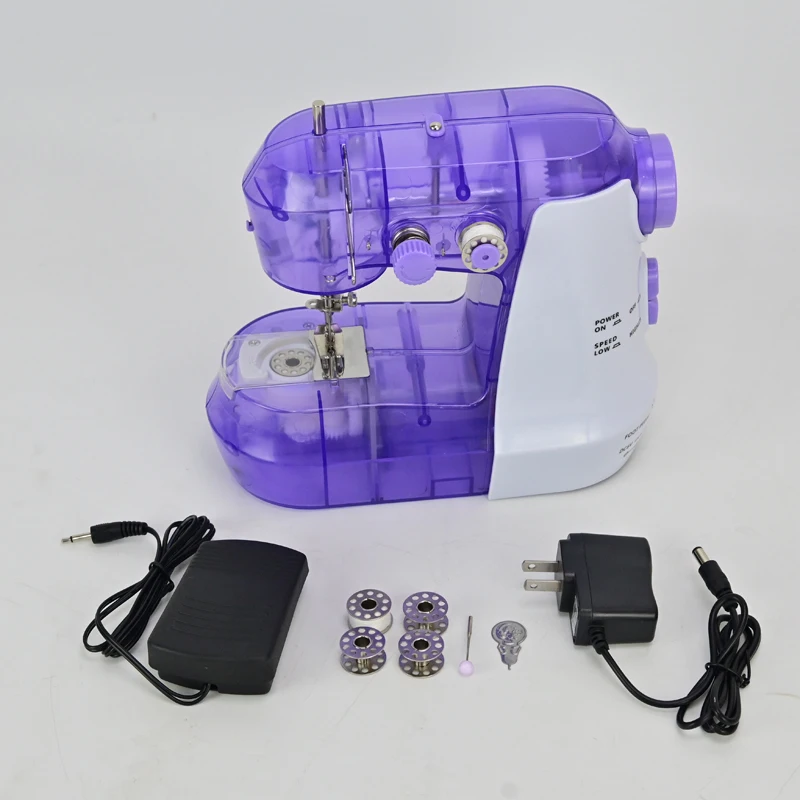 DIY Portable Mini Toy hand electric sewing machine for kids smart maquina sewing machine with protective cover clothes household