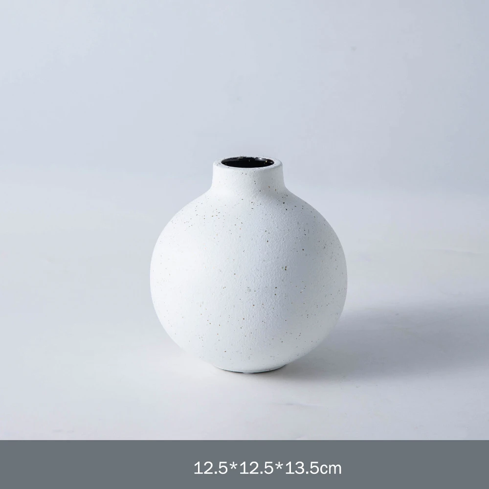 Minimalist Style Living Room Office Home Decor Matte Vase Bud Mini Ceramic Flower Vase