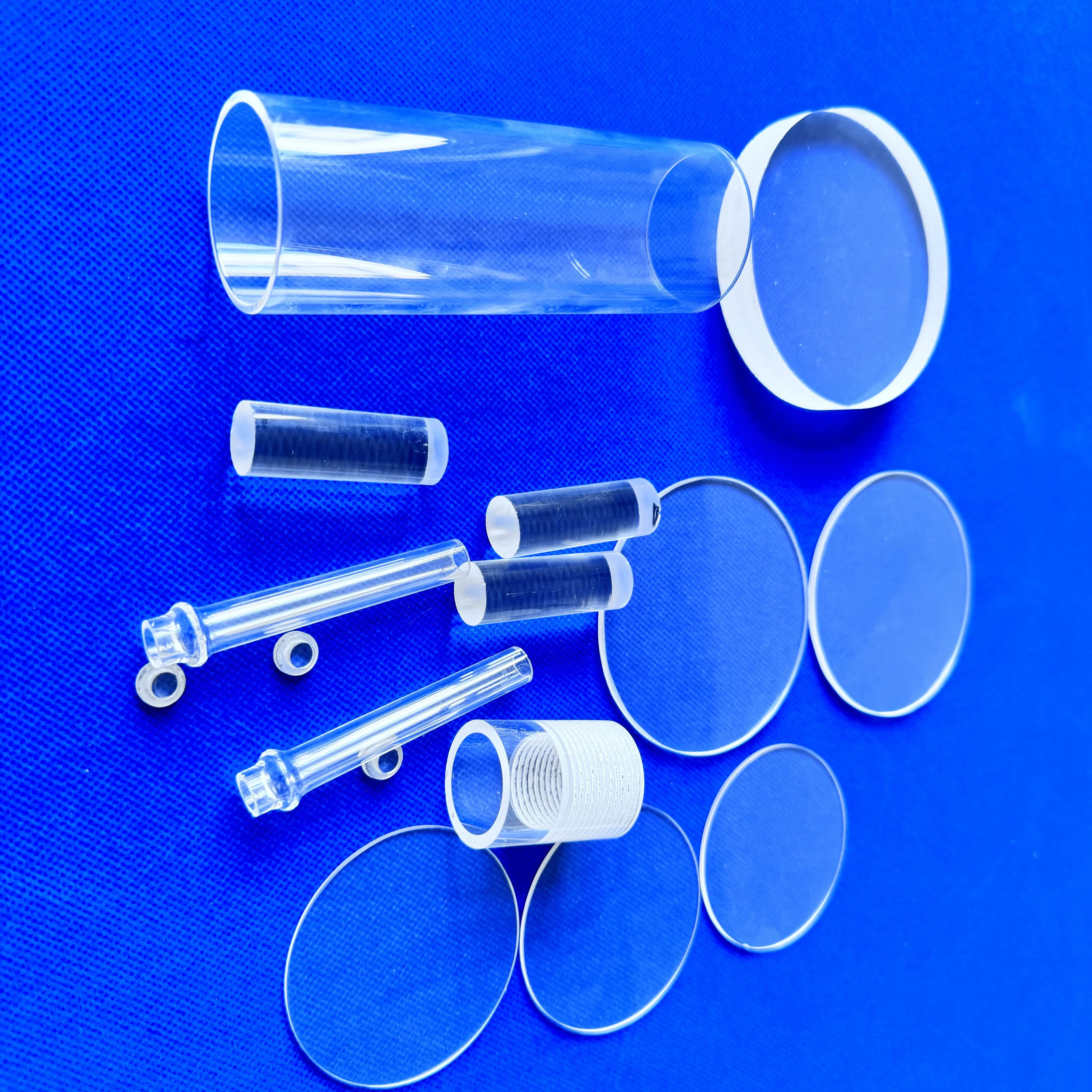 Высококачественные высокотемпературные стеклянные трубы с УФ-лампой стеклянный диск индивидуальным диаметром для лаборатории