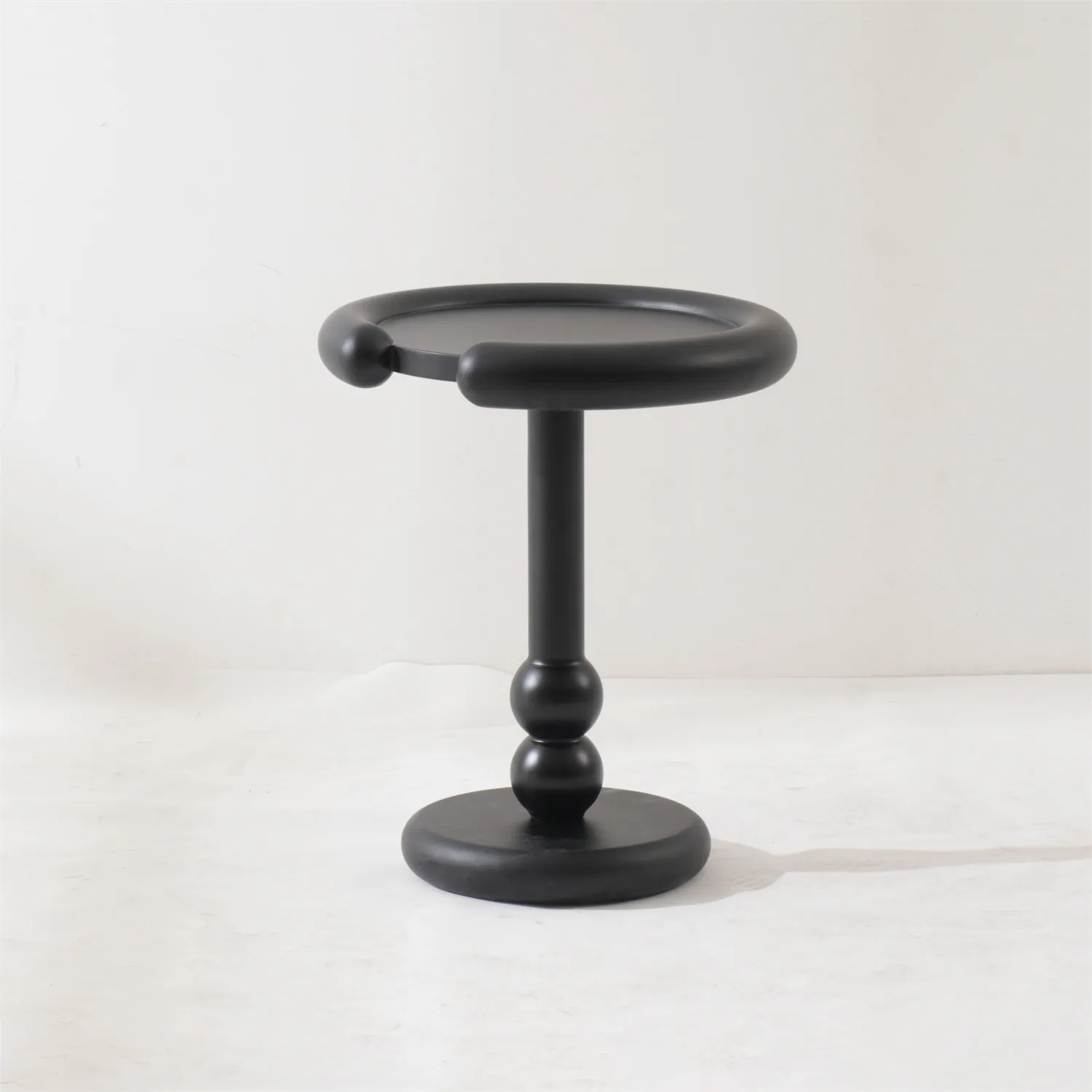 China Manufacturer Minimalist Designer Black Glass Fiber Reinforced Plastics Frp Living Room Fiber Glass Sofa Side Table