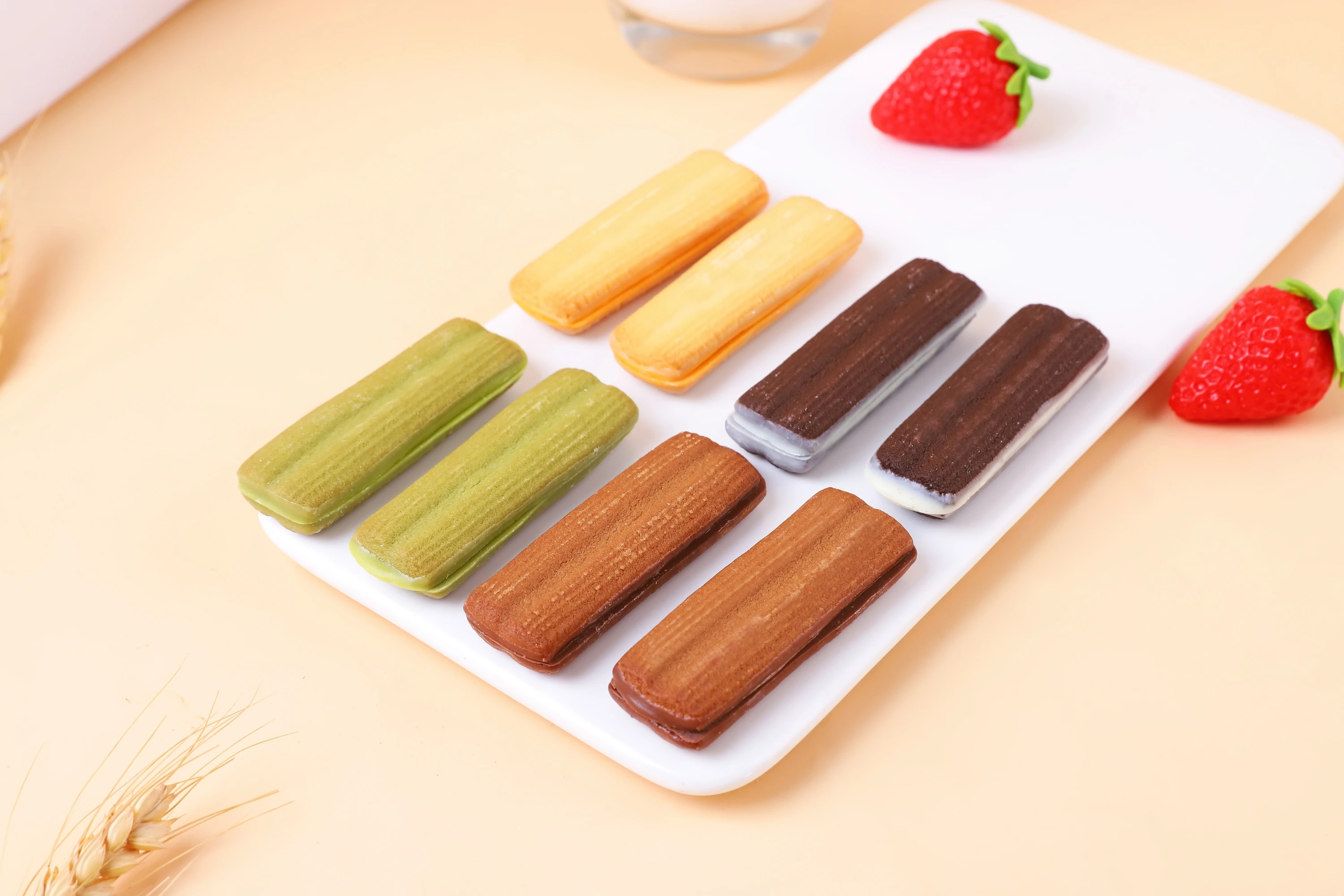 Angelhere brand sandwich cream filled shortbread cookie biscuits 70g