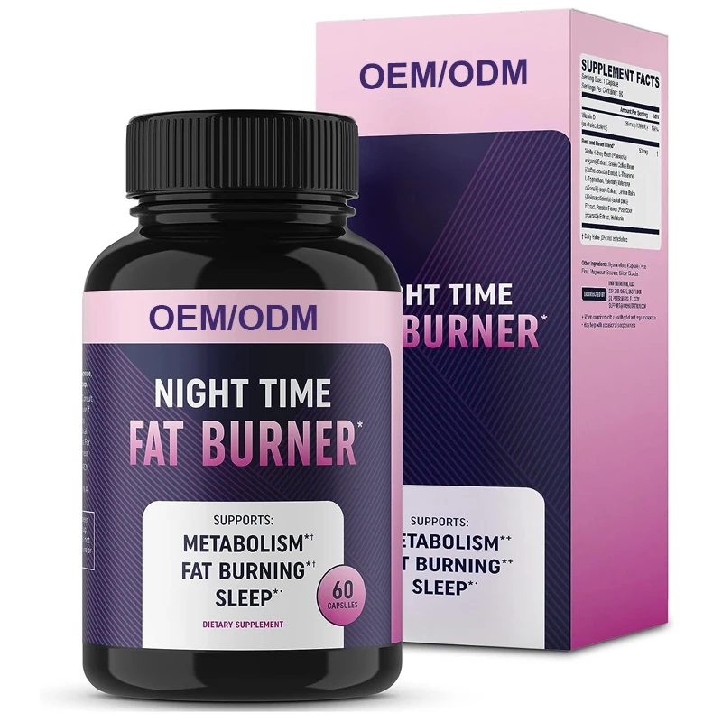 Private Label High Quality Green Tea extract Slimming supplements with White Kidney Bean Night Time Fat Burner Capsule