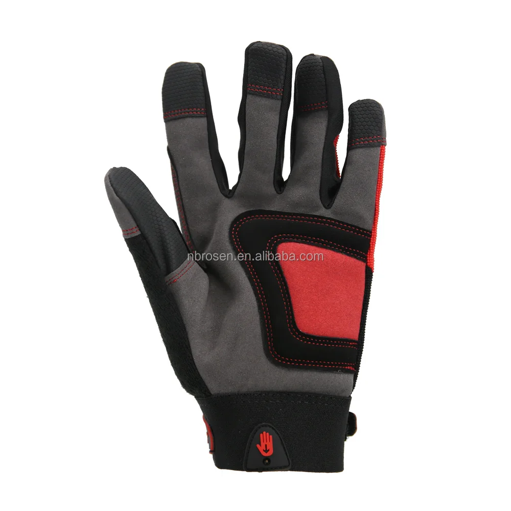 Working Glove Making Machine Synthetic Leather Microfiber Breathable Safety Hand Protection General Purpose Mechanic Gloves