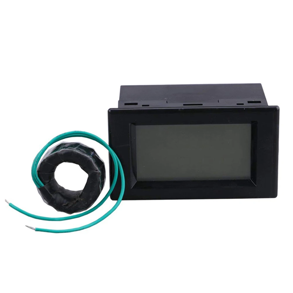 Digital AC Voltmeter Ammeter AC 80-300V 100A Amp Volt Panel Meter Voltage Current Amp Monitor 110V 220V LCD Dual Display