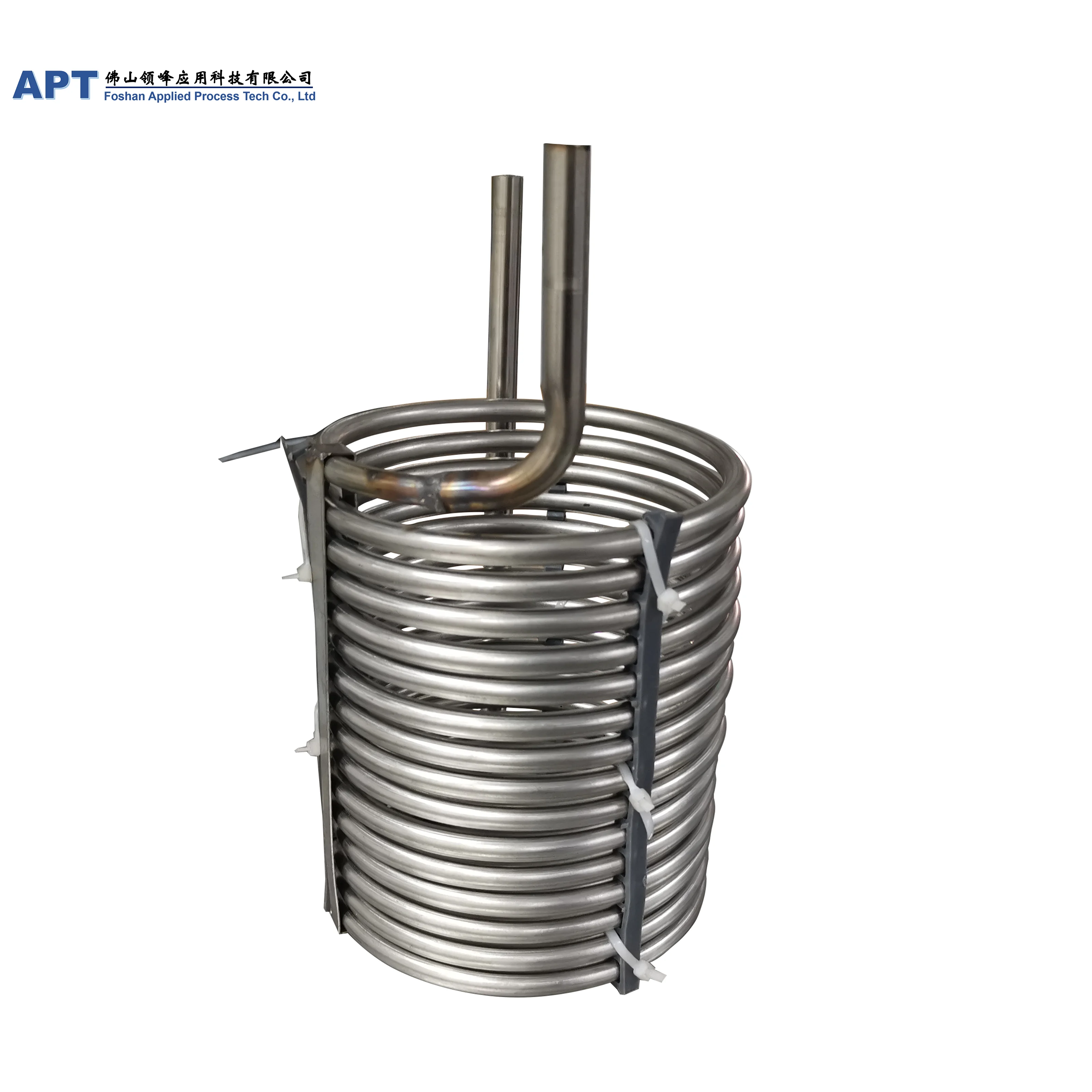 10HP Immersion SS 304 tube coil Seamless Stainless Steel Tube Coil heat exchanger for cup machine heat exchanger