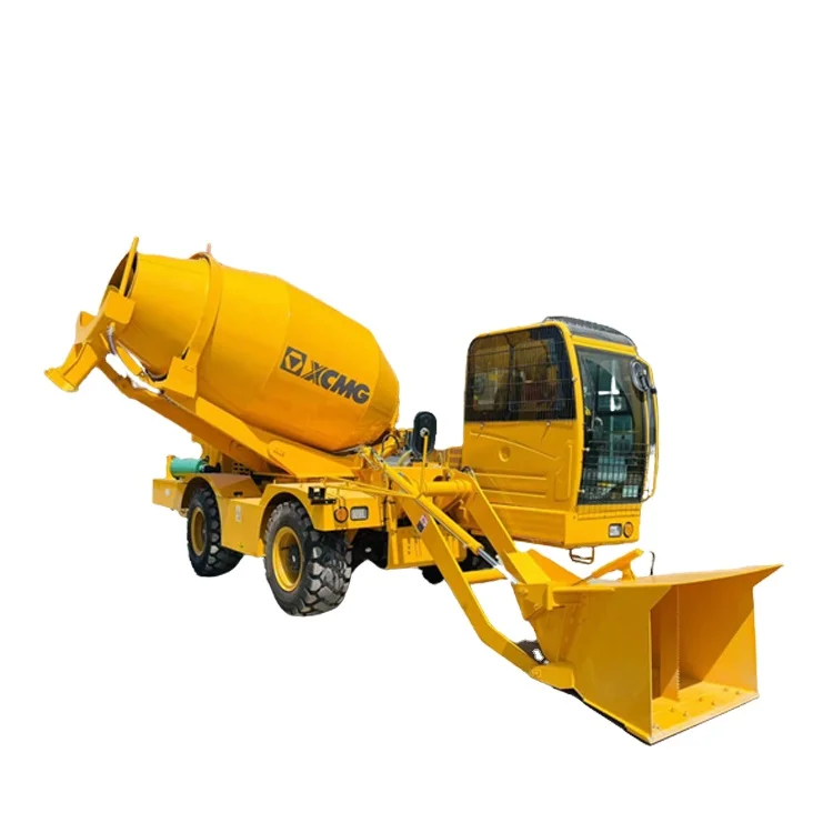 XCMG official SLM4000I 4m3 mobile small self loading concrete mixer price