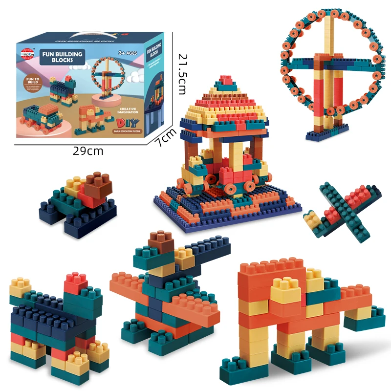 196 Pcs Compatible ABS Plastic Toy Brick DIY Block Building Block Set Kids Gift Other Educational Toys