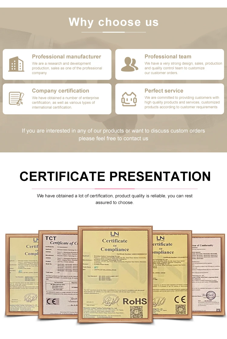 why choose us and cert.