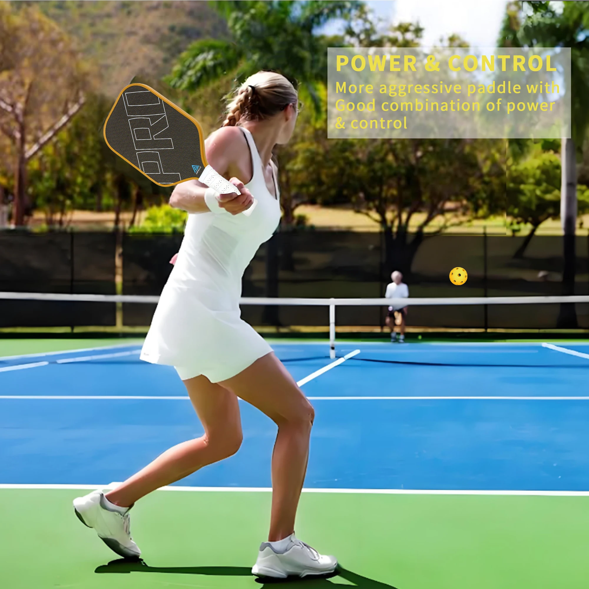 2024 wholesale Custom Titanium Pickleball Paddles 16mm T700 Raw Carbon Fiber Pickle Ball Rackets Great Grit & Spin with Power