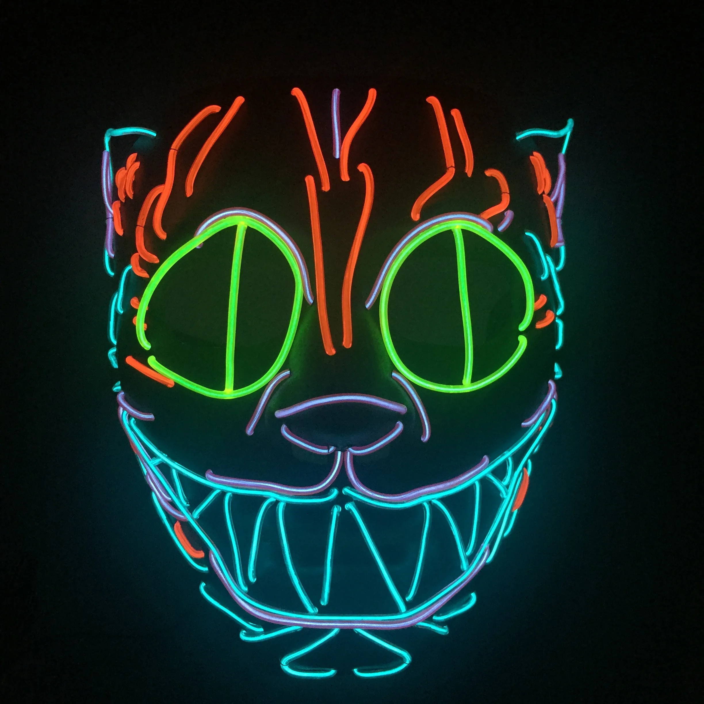 Новинка светящаяся маска призрака EL Wire светодиодная