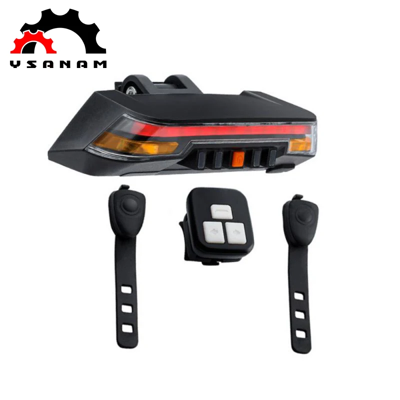 YSANAM Bicicleta Outdoor Wireless Remote Control Bicycle Rear Light Turn Signal Brake Bike Lamp
