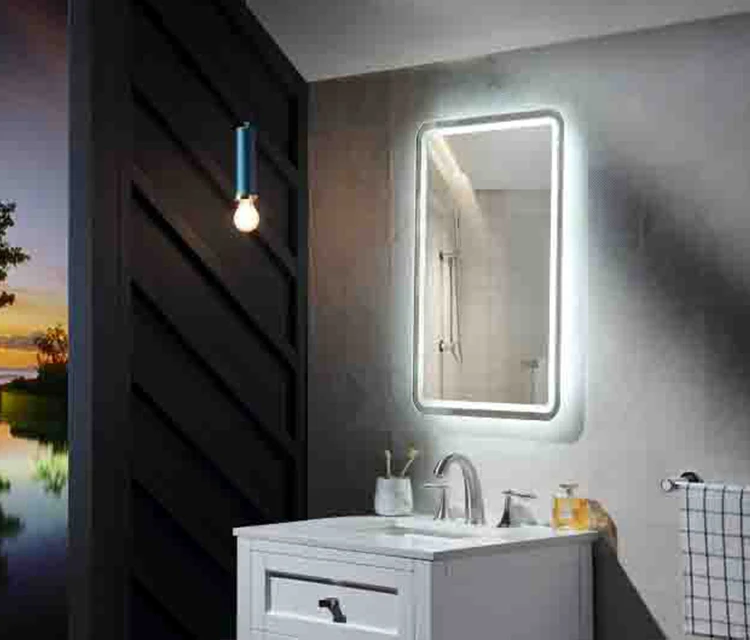 Bathroom Mirrors With Shelves Customized Modern Bathroom Led Light Mirror Glass Mirror Home Bathing Beauty