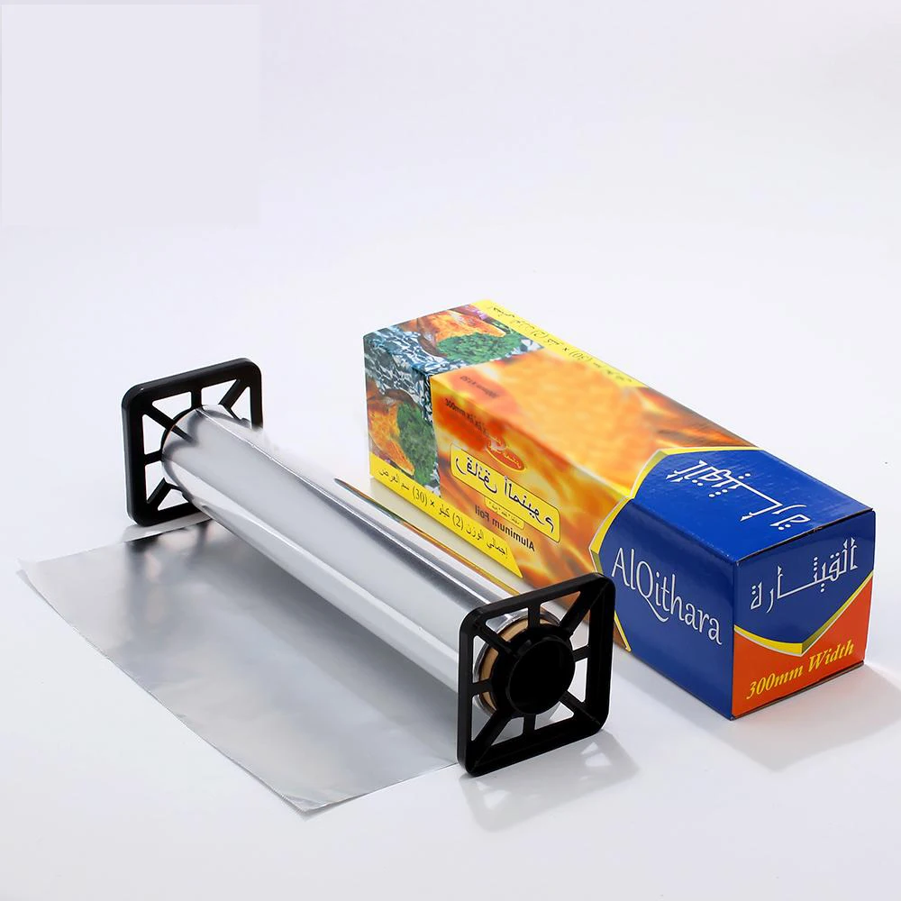 Cheap Price Foil Paper Aluminum Rolls 8011 Heavy Duty Food 15mic*45cm*75m Hard Aluminium Foil for Kitchen Use