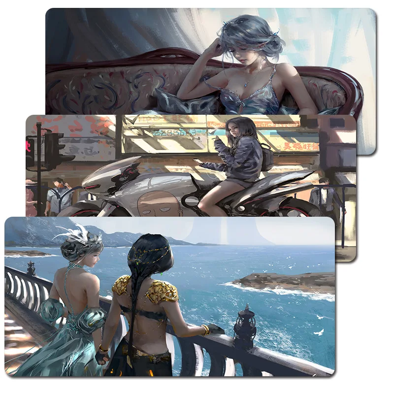 Индивидуальный Коврик для мыши для ноутбука и игрового компьютера, большой игровой коврик для мыши для девочек, Противоскользящий коврик для мыши из натурального каучука, коврик для клавиатуры, Настольный коврик