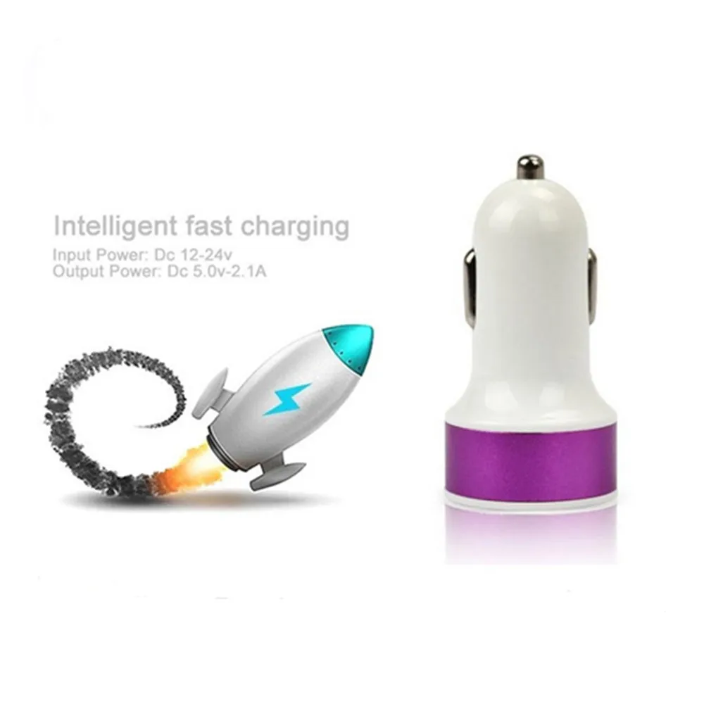 car USB Charger Multi Port 12W Fast USB A Car Charge Car Travel Essentials for Long Trips Kids for Phone