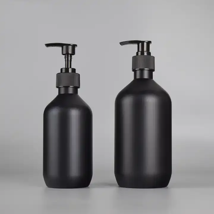 Customized Reusable 300ml 500ml Plastic Pump Dispenser Bottle For Lotion Shampoo Body Wash Liquid Soap
