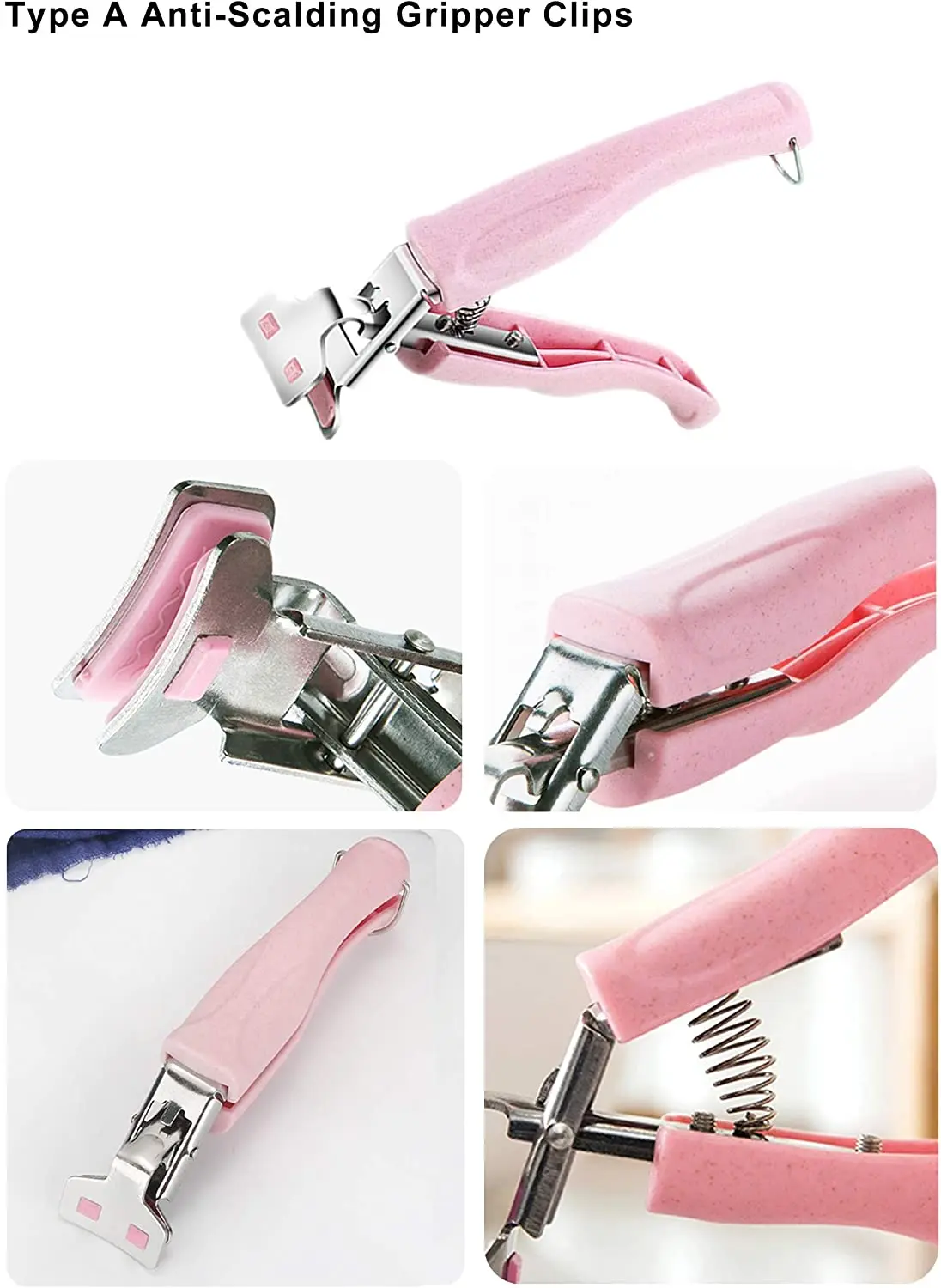 Hot Sell Kitchen Stainless Steel Anti-Hot Tongs Dish Plates Bowl Clips Stainless Steel Bowl Pot Pan Gripper