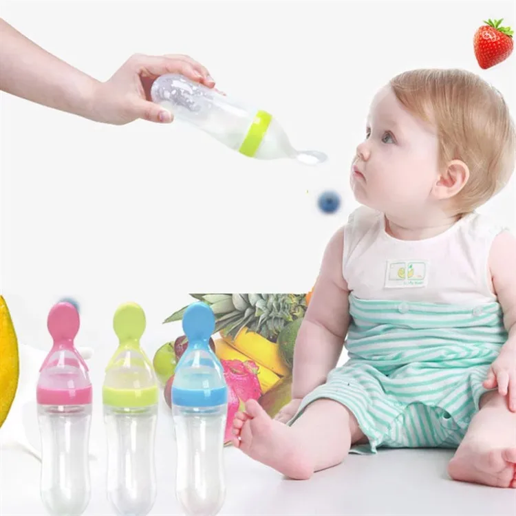 Logo Toddler Cutlery Utensils Children Accessories Newborn Spoon Bottle Feeder Dropper Silicone Spoons for Feeding Medicine Kids