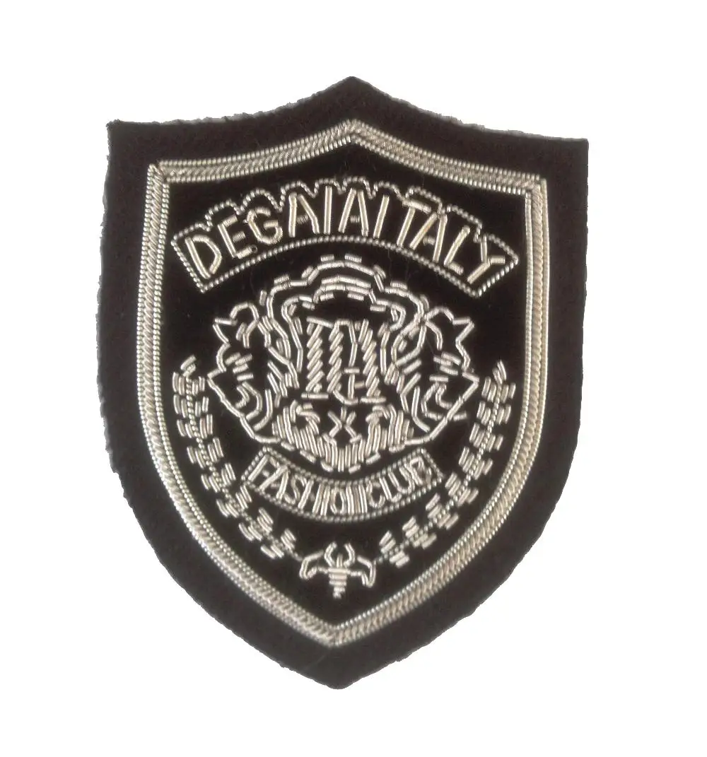 Indian silk badge wire hand embroidery brooch Indian silk embroidery badge hand embroidery pin processing